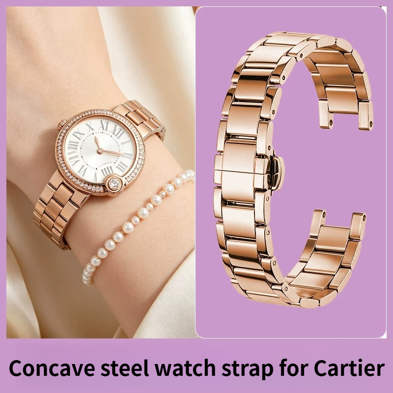 Women's Notched Stainless Stee - Cartier Watch Ballon Bleu ulasan dan harga