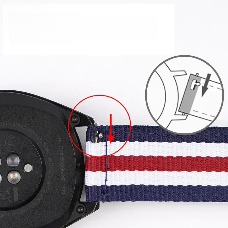 Nylon Watch Strap 20mm 22mm Qu - Canvas Strap Watch ulasan dan harga