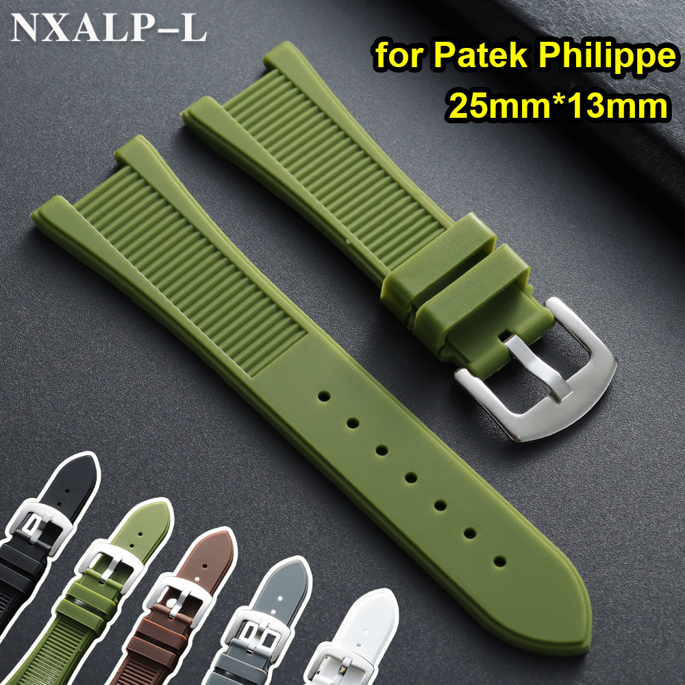 Silicone Watch Strap 25mm*13mm - Patek Philippe Watch Aquanaut ulasan dan harga