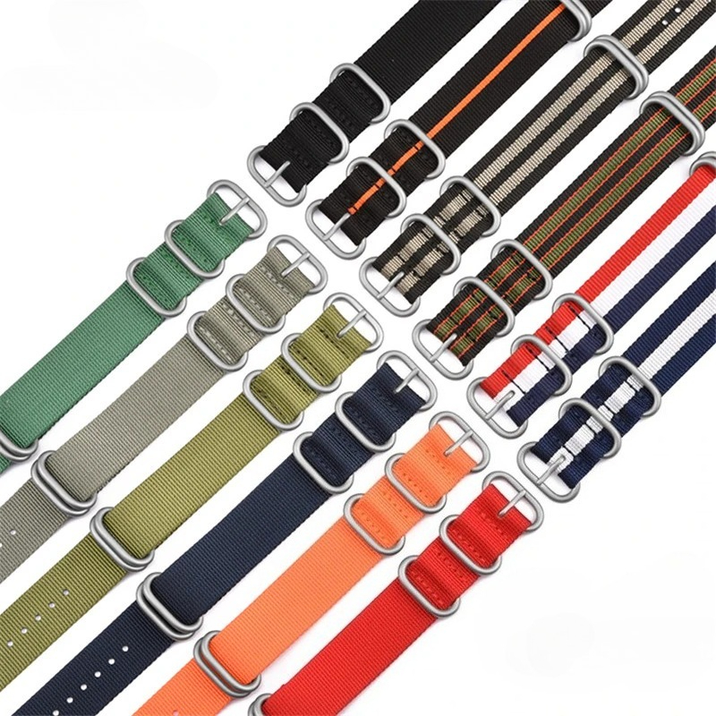 Woven Nylon Strap 20mm 22mm St - Canvas Strap Watch ulasan dan harga