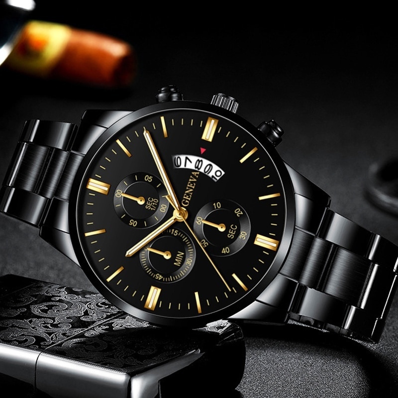 Fashion Men Black Stainless St - Seiko Watch 5 Sports ulasan dan harga