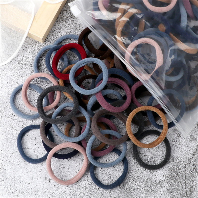 50PCS/Set Women Girls Basic Ha - Silicone Band Women ulasan dan harga