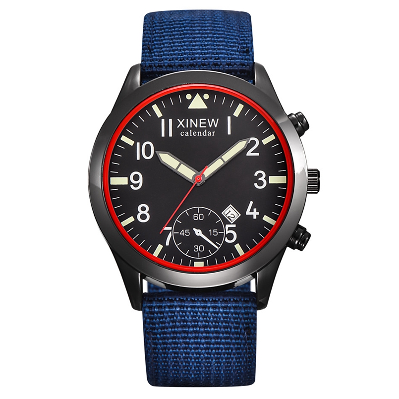 2020 XINEW Watches Men Fashion - Canvas Strap Watch ulasan dan harga