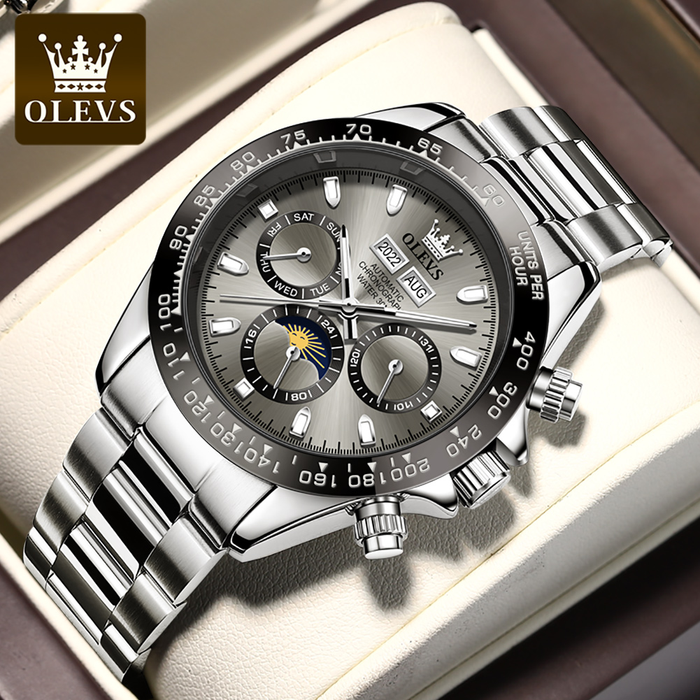 OLEVS 6654 Luxury Mens Watch C - Seiko Watch 5 Sports ulasan dan harga