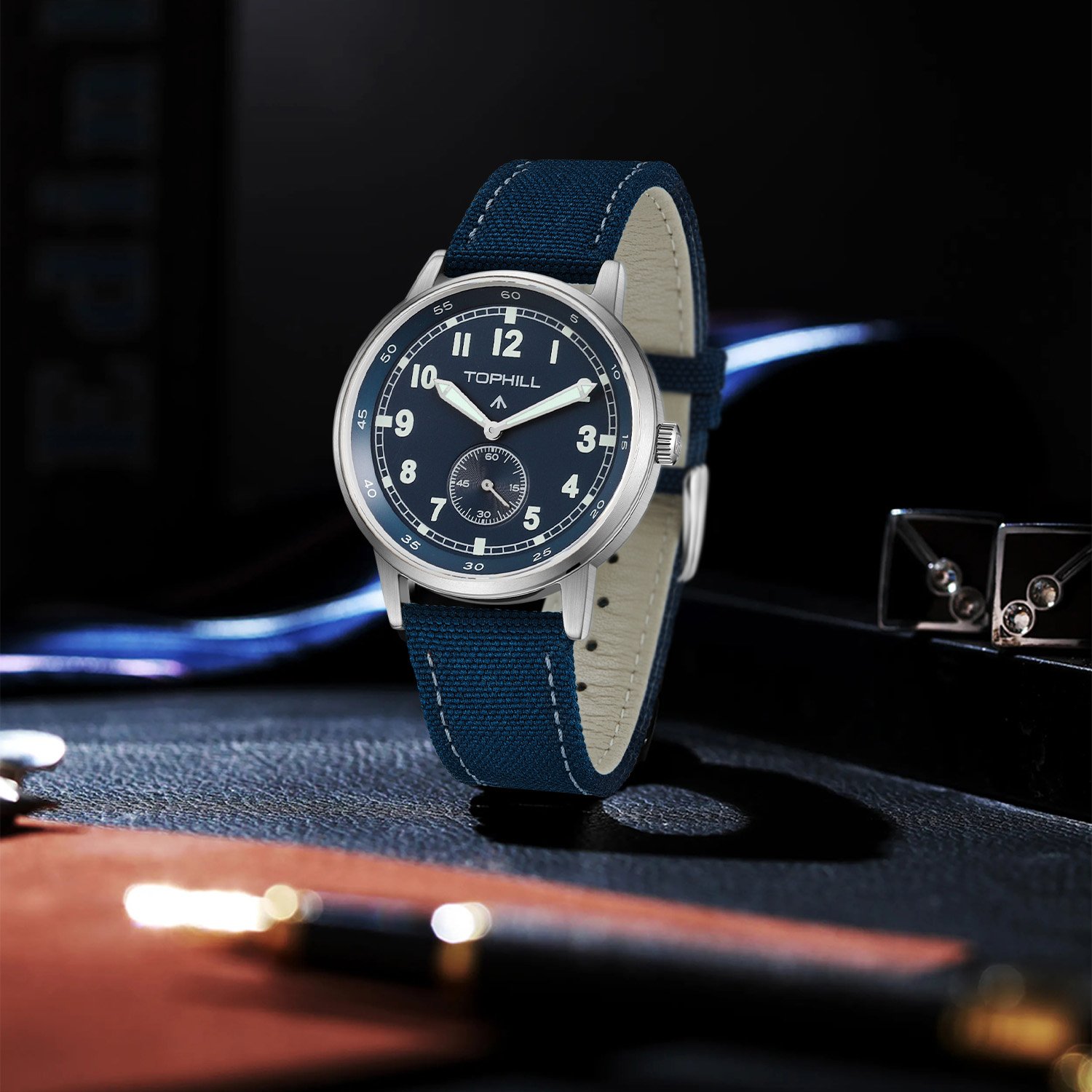 2025 New TOPHILL TW099G 40mm B - Canvas Strap Watch ulasan dan harga