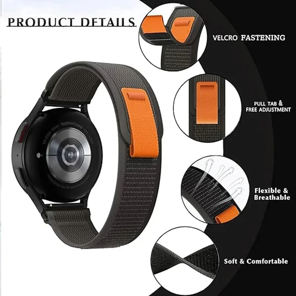 20/22mm Trail Loop Watchband F - Sport Loop Velcro ulasan dan harga